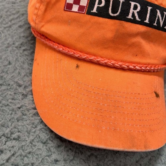 Purina Dog Food Hat Cap Mens One Size Strapback Distressed Dog Patch Rope - Picture 5 of 10